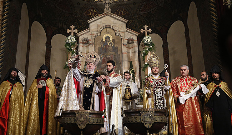 Մայր Աթոռ Սուրբ Էջմիածնում մատուցվել է Սուրբ ծննդյան Պատարագ