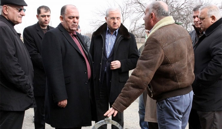 The Minister of Agriculture the preparation works of irrigation