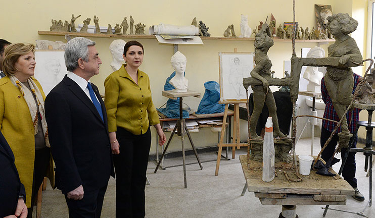 The President took part in the anniversary events dedicated to the 150th birthday of Panos Terlemezyan