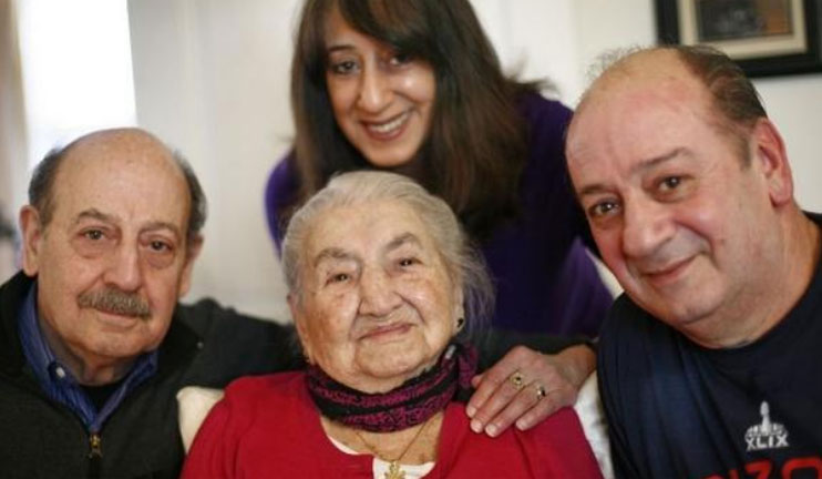 Astghik Titizyan-Alimyan who lived through the Genocide celebrated her 105th anniversary