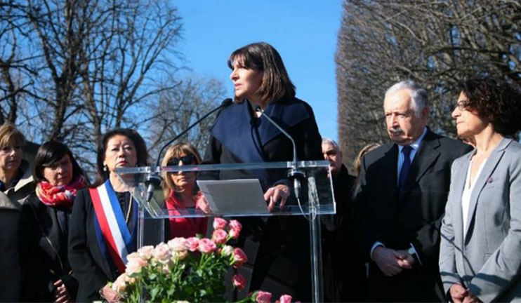 Փարիզի Երեւանյան պուրակում Ցեղասպանության 100-ամյա տարելիցի առթիվ 100 վարդենի է տնկվել