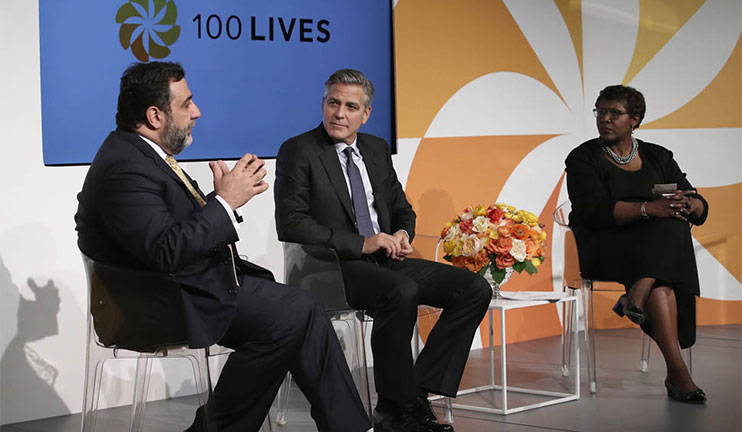 The 100 LIVES project was solemnly launched in New-York