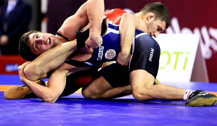 Freestyle wrestler Volodya Frangulyan has had an impressive victory in the European Championship