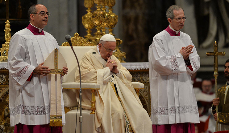 The reference of the deputy to the Liturgy of Pope in Vatican