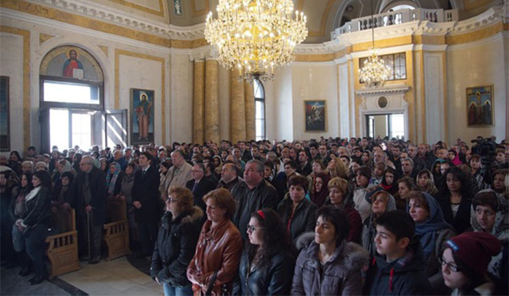 A thanksgiving prayer in St. Petersburg in memory of the victims of the Armenian Genocide