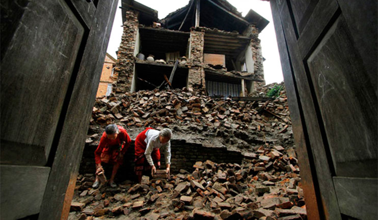 The earthquake in Nepal created severe humanitarian conditions
