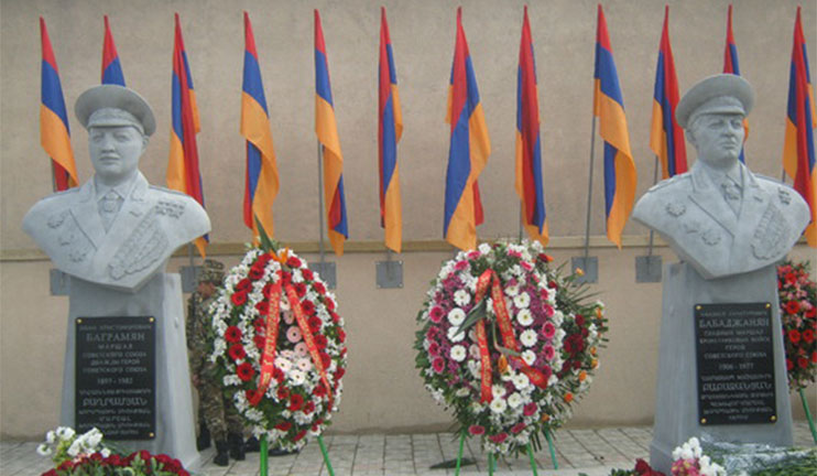 Տավուշի մարզի Զորական համայնքում խաչքարեր եւ մարշալների կիսանդրիներ են բացվել