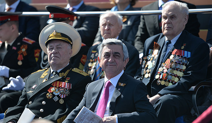 Հանրապետության ղեկավարը Մոսկվայում մասնակցել է Հաղթանակի 70-ամյակի զորահանդեսին
