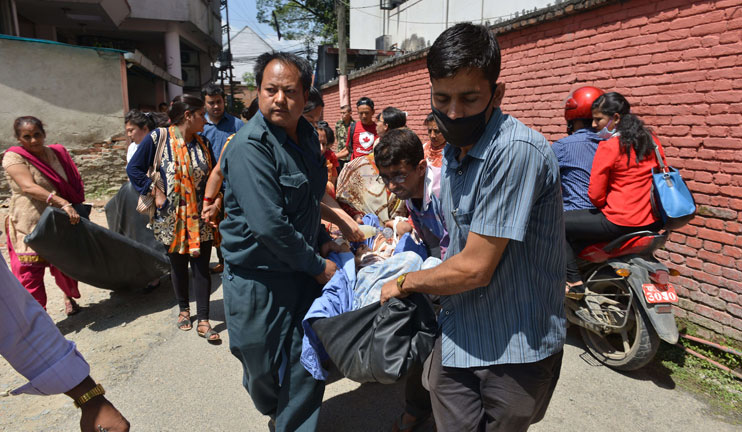 The aftershocks of the destructive earthquake continue in Nepal