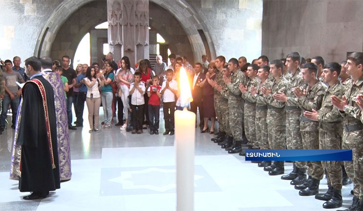 The holiday became symbolic for the soldiers serving in Echmiadzin