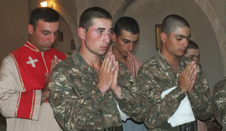 Զինվորների մկրտության ավանդական ծեսը