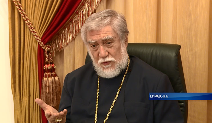 The exclusive interview of His Holiness Aram I to the First channel