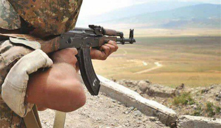 A contract soldier was killed on the Armenia-Azerbaijan border