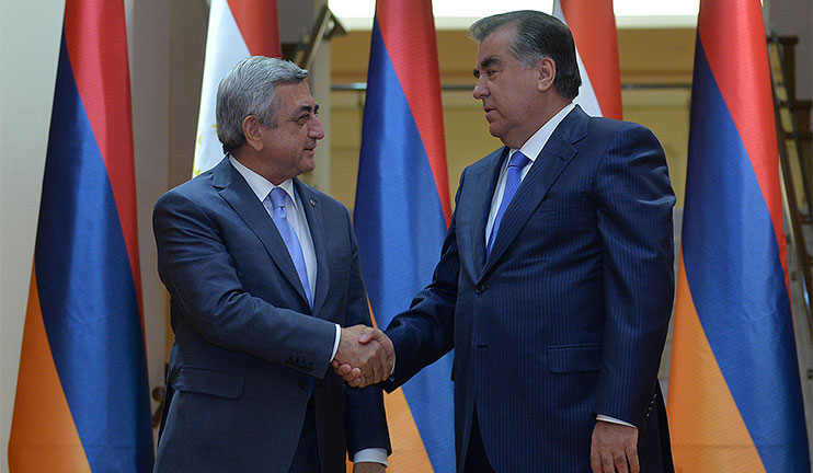 Serzh Sargsyan had a meeting with the President of Tajikistan Emomali Rahmon