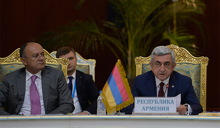 Հայաստանը Տաջիկստանից ստացել է ՀԱՊԿ-ում նախագահության հերթափոխը