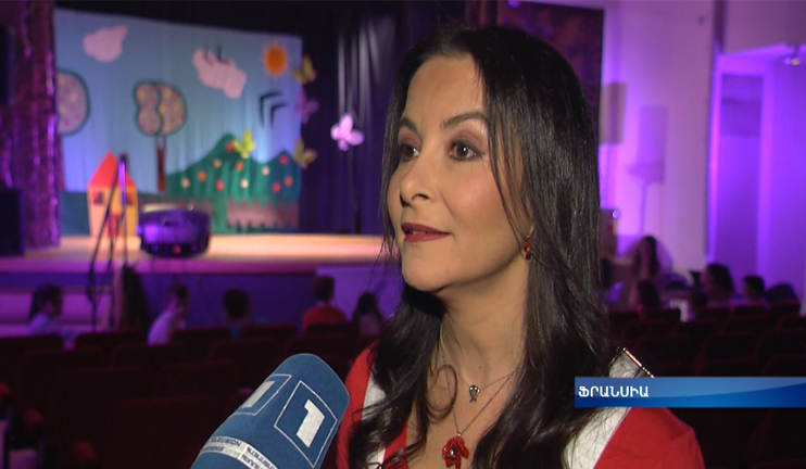 Ամերիկաբնակ Թալին Փարթամյանը Փարիզում երգել է հայ մանուկների համար