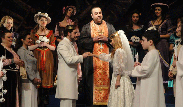 The tour performance of Hakob Paronyan Theater in Los Angeles
