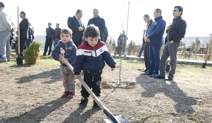 The city-wide community work day and tree planting have been conducted in Yerevan