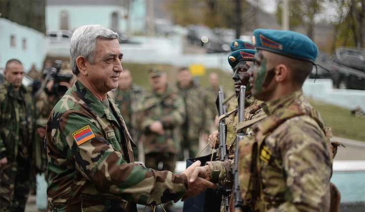 Նախագահը պարգևատրել է զորավարժություններում աչքի ընկած զինծառայողներին