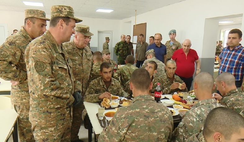 The introduction of a new version of food continues in the military units of the DA. Artsakh Defense Army