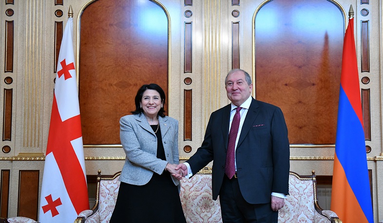 Արմեն Սարգսյանը շնորհավորական ուղերձ է հղել Սալոմե Զուրաբիշվիլիին