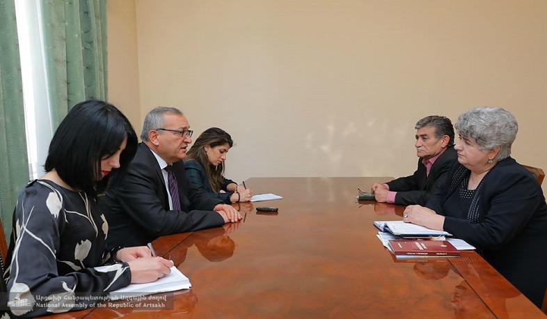 ԱՀ ԱԺ նախագահն ընդունել է ազատամարտիկների հարազատների միությունների նախագահներին