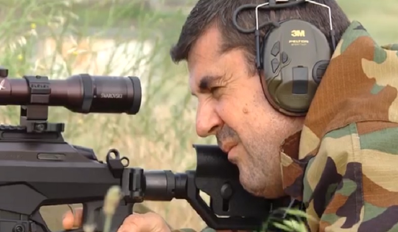 Արցախի նախագահը խոցել է 500 մետր հեռավորության նշանակետը