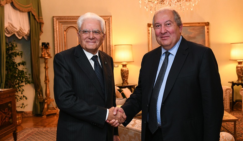 Armen Sargsyan congratulated the President of Italy