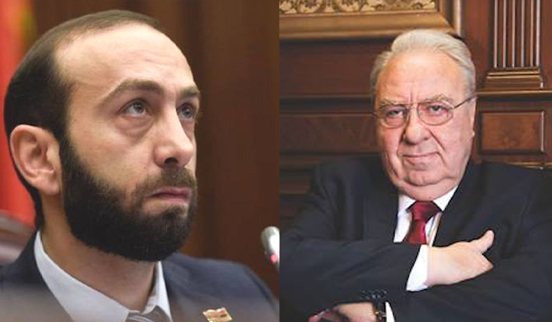 The RA NA speaker Ararat Mirzoyan expressed condolences over the death of the former NA speaker