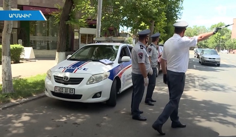 Ոստիկանական ու տեսչական մարմնի ստուգումներ Էջմիածնի ճանապարհներին