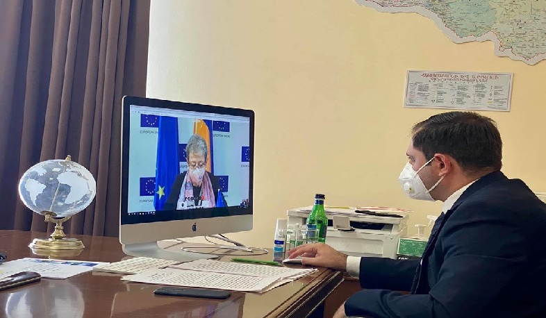 Սուրեն Պապիկյանը տեսակապի ձևաչափով հանդիպել է ԵՄ դեսպան Անդրեա Վիկտորինի հետ