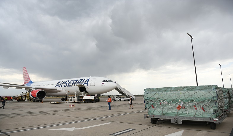Երևանում վայրէջք կատարեց Սերբիայի օգնությամբ երկրորդ ինքնաթիռը
