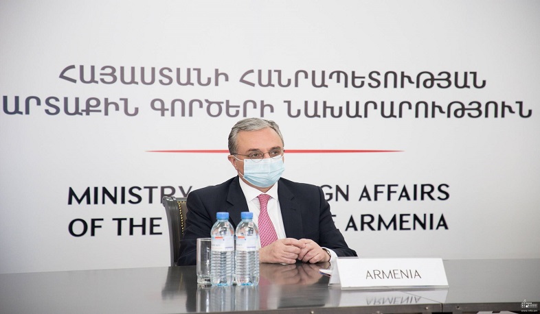 Message by Mnatsakanyan at the virtual Ministerial of the Alliance for Multilateralism “Strengthening the multilateral health architecture: Combating infodemics”