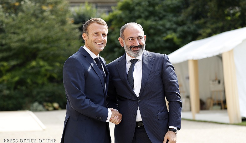 France is by You․ Emanuel Macron to Nikol Pashinyan