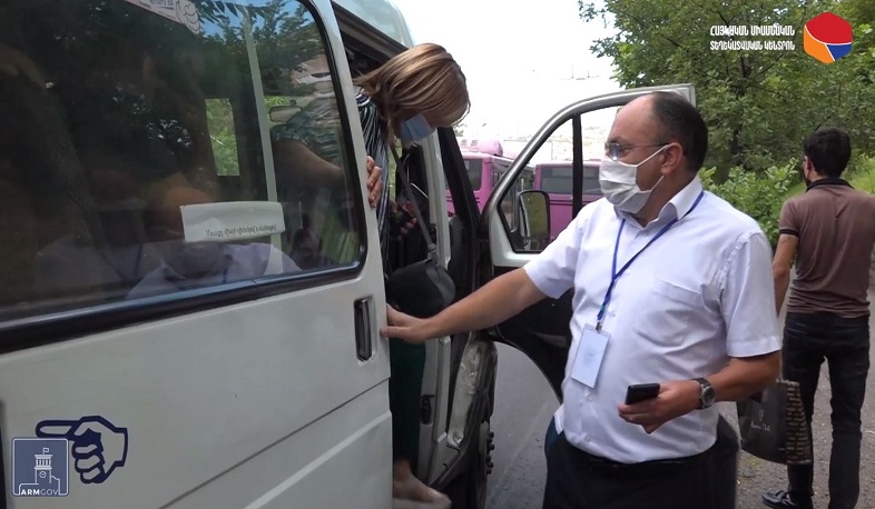 Կանգնած ուղևորներով տրանսպորտային միջոցներ. երկրորդ օրն անընդմեջ ՔՏՀԱ տեսչական մարմինը  վերահսկողություն է իրականացրել Նոր Նորքում