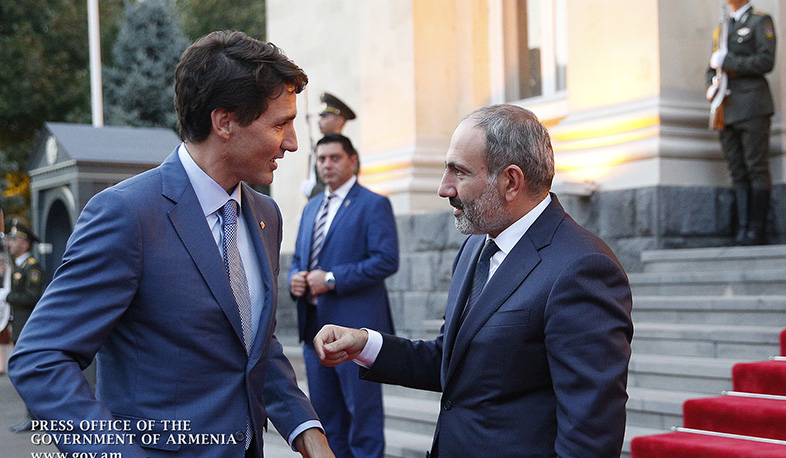 Nikol Pashinyan conveys congratulations to Justin Trudeau