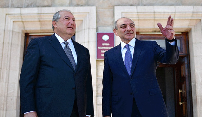 Արմեն Սարգսյանն Արցախում հանդիպել է Բակո Սահակյանի հետ