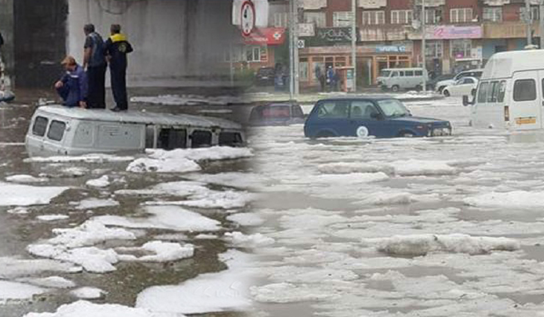 Գյումրիում ռետինե նավակներ ու մեկ տասնյակից ավելի հրշեջ մեքենաներ են գործի դրվել