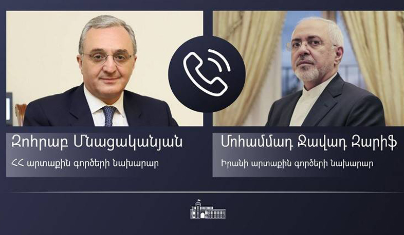 Զոհրաբ Մնացականյանն Իրանի ԱԳ նախարարին է ներկայացրել հայ-ադրբեջանական սահմանին ստեղծված իրավիճակը
