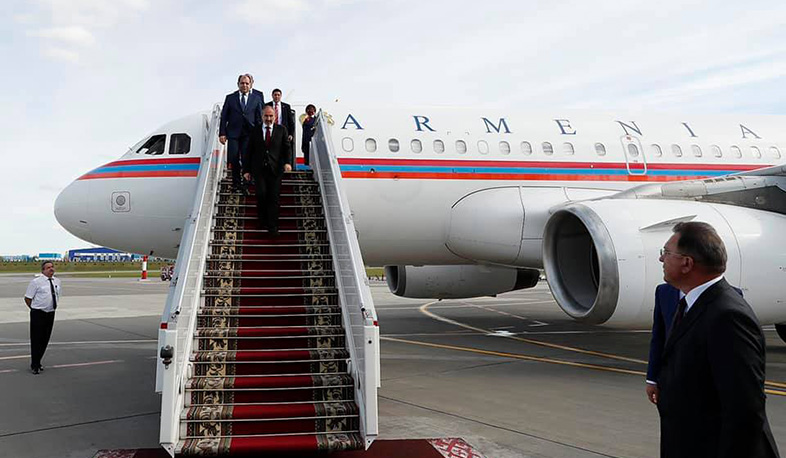 The RA Prime Minister arrives in Belarus on working visit