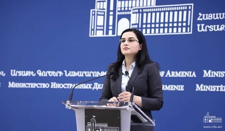 If Azerbaijan refuses to negotiate with Armenia, it is not clear with whom it will negotiate over the Karabakh conflict. FM spokesperson