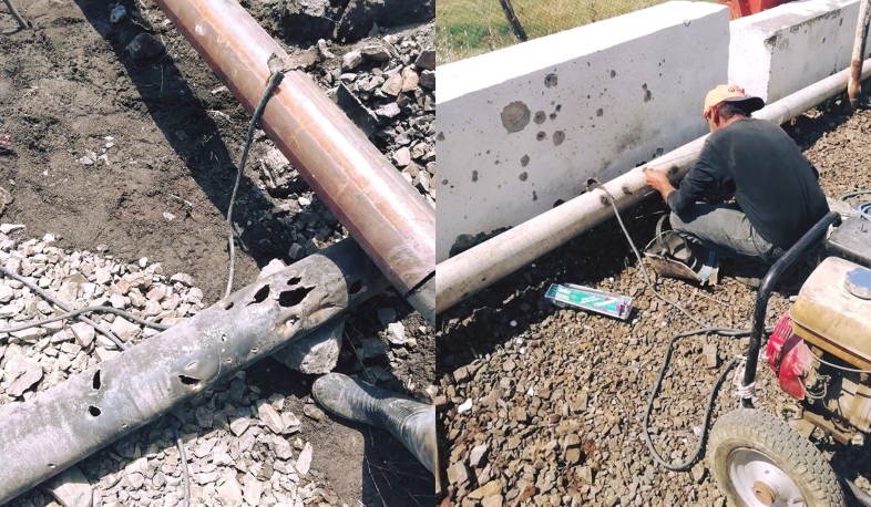 Վերանորոգվել են հակառակորդի հարվածներից վնասված՝ Ներքին Կարմիրաղբյուրի ջրատար խողովակները