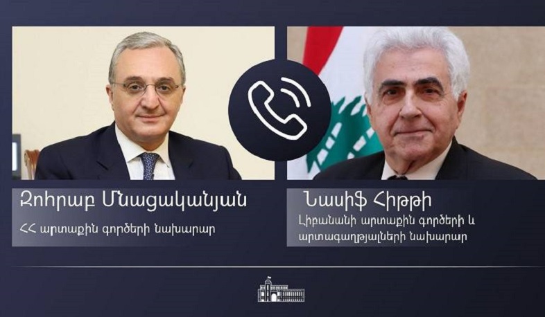Zohrab Mnatsakanyan had a telephone conversation with the Lebanese Foreign Minister