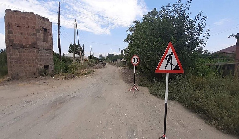 Հիմնանորոգվում է Արմավիր գյուղական համայնքից մինչև Նոր Կեսարիա ճանապարհը