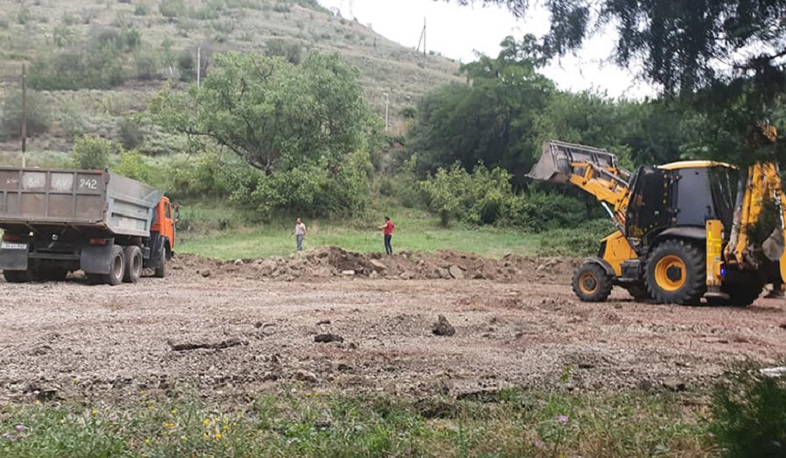 Ախթալայում ֆուտբոլի խաղադաշտ են կառուցում