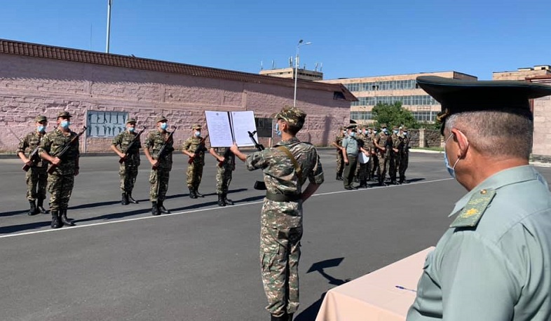 Swearing-in ceremony at Marshal Khanperiants Military Aviation University