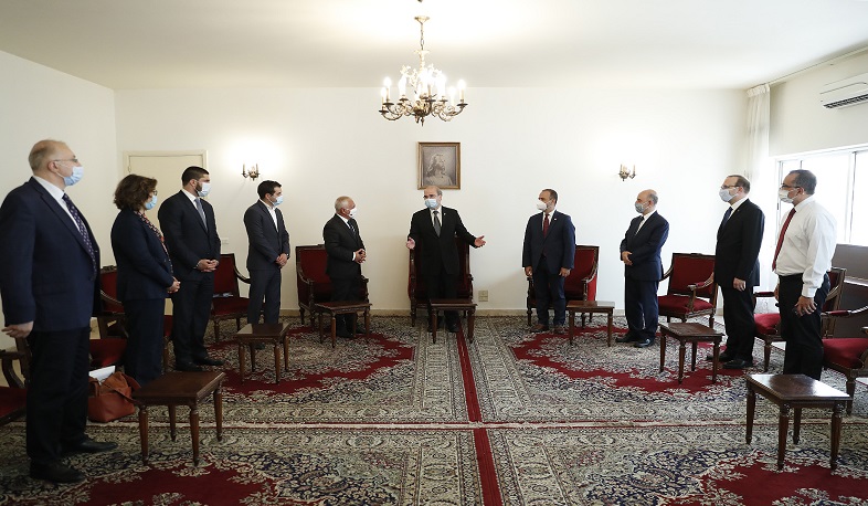 The Armenian delegation met with the leaders of the Armenian Evangelical Church in Lebanon