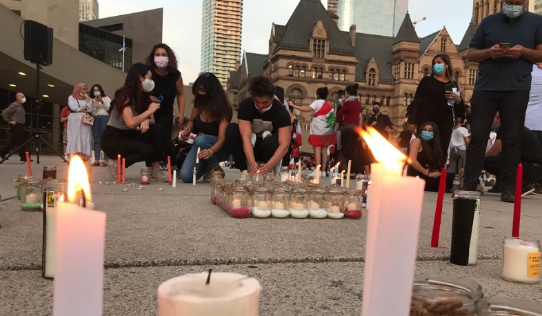 Բեյրութում մեկ րոպե լռությամբ հարգել են պայթյունի զոհերի հիշատակը