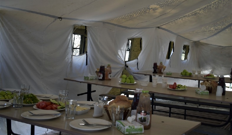 Վրանային ճաշարաններ` զինծառայողների համար