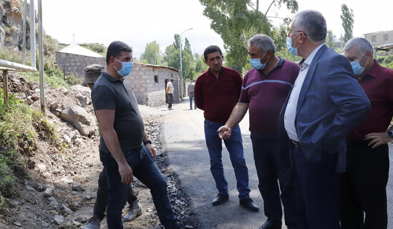 Գեղարքունիքի մարզպետն այցելել է Կարճաղբյուր, Ակունք և Վարդենիս համայնքների շինհրապարակներ